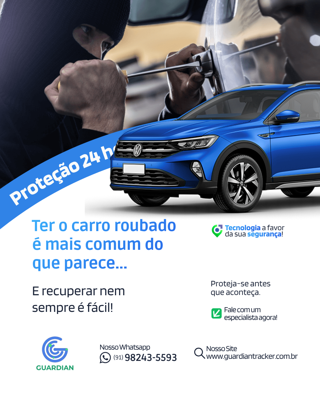 Ilustração representando o risco real de roubo de veículos